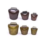 SHINEOFI 2 piezas Campanas para Animales de Granja Pequeñas de Bronce Engrosadas Sonido Nítido para Oveja Caballo Vaca Colgante Accesorios para Pastoreo DIY