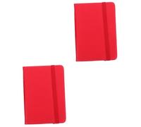 SHINEOFI 2 Piezas Computadora Portátil Cuadernos Lindo Cuaderno Diminuto Mini Forrado El Cuaderno Hombres Mujeres Libro De Bolsillo Aguamiel Cuaderno Estético Cuaderno Pequeño Papel Rojo