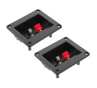 SHINEOFI 2 Piezas Copa de Terminal para Caja de Altavoces Conectores para Audio y Cajas Identificación de Positivos y Negativos