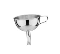 SHINEOFI 2 piezas Embudo de Acero Inoxidable Filtro para Cocina Colador para Aceite y Licor Mango Anillo para Fácil Manejo y Almacenamiento Pared