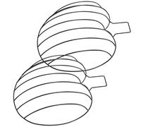 SHINEOFI 2 Piezas Estructura de Alambre Metálico 3D en Forma de Calabaza para Adorno y Acción de Gracias, Marco Resistente y Estable para Uso Prolongado