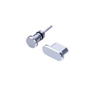 SHINEOFI 2 Piezas Juego de Tapones Antipolvo Accesorios USB Protector alfiler Enchufe de Auriculares enchufar Enchufe para S7 Gris