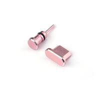 SHINEOFI 2 Piezas Juego De Tapones Antipolvo Enchufe para S7 Enchufe De Auriculares Alfiler Encanto del Enchufe Micro USB Enchufar Dorado