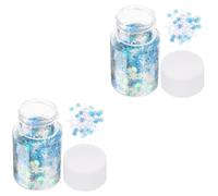 SHINEOFI 2 Piezas Kit de Botes de Lentejuelas para Decoración de Resina Diy Material Decorativo Seguro Olor Accesorio para Manualidades y Fundas de Móvil