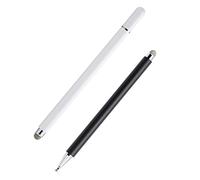 SHINEOFI 2 Piezas Lápiz Capacitivo Touch Screen para Móviles y Tablets Diseño Ergonómico Compatible con Pantallas Electrónicas Punta Sensible y Color Blanco y Negro