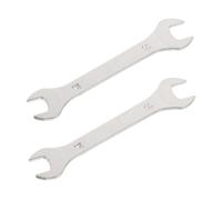 SHINEOFI 2 Piezas Llave Fija de Doble Extremo 3mm, Acero Cromo Vanadio para | Aperturas Abiertas, Cuerpo Ultrafino de 3mm y Curva Ergonómica, Uso en Mantenimiento Automotriz