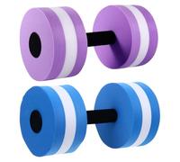 SHINEOFI 2 Piezas Mancuernas de Eva para Aeróbic Acuático Ligeras y Flotantes, Equipo de Fitness Acuático para Ejercicios Completos y Mejora de Coordinación en Piscina