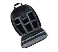 SHINEOFI 2 Piezas Mochila para Cámara de Nylon Gris Organizador para DSLR con Compartimentos y Bolsillo Lateral para para y Actividades al Aire