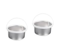 SHINEOFI 2 Piezas Olla De Cera Pequeña Recipiente Para Derretir Cera Fusor Parafina Muy Estaño Calentador De Mantequilla Quemador Cacerola Limpiador Soja Perfumado Equipo No Aluminio Silver