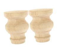 SHINEOFI 2 Piezas Patas de los Muebles Patas de Muebles Ajustables viviendo habitación para pies de Muebles Reemplazos Patas Muebles pies de reemplazo de Muebles pies de Mesa Madera Caqui