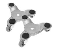 SHINEOFI 2 Piezas Pcs Muebles Mover con Ruedas Giratorias de Acero Herramienta Elevadora para Muebles Pesados Base Móvil Resistente Facilita Traslado sin Esfuerzo Cualquier Superficie