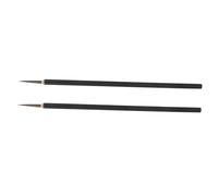 SHINEOFI 2 piezas Pinceles Pequeños para Pintura Cerámica Punta Fina para Detalles Precisos Esmalte Esmalte para Arte Uñas y Manualidades