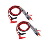 SHINEOFI 2 piezas Puntas Chapadas Cobre para Multímetro Test Probes con Cable Aislado Silicona Resistentes Temperatura Compatibles Cat Iii para Medición Eléctrica Segura