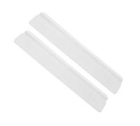 SHINEOFI 2 Piezas Rampas de Transición para Suelo Elevación Pedal Antipatadas Blanco para Puertas de Seguridad de Bebés y Mascotas Protección para Umbrales y Escaleras Instalación Fácil