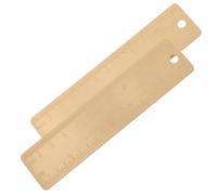 SHINEOFI 2 Piezas Regla Corto Recta con Escalas Duales para Artistas y Herramienta de Medición Portátil para Dibujo y