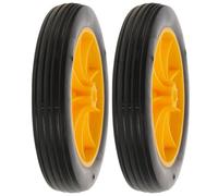 SHINEOFI 2 Piezas Rueda Giratoria para Carro de Limpieza, 8 Pulgadas de | Montaje Push-in, Eje Reforzado y Menor Fricción, para Carros de Servicio y Áreas de Tránsito