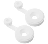SHINEOFI 2 Piezas Soporte de Embudo de Plástico Blanco Doble Orificio para Organización en Laboratorios Escolares Química Estructura Vertical Integrada