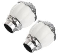 SHINEOFI 2 Piezas Soporte para Barra de Cortina Diseño de Cabeza de Calabaza, Accesorio Decorativo para Barras de Cortina, Adecuado para Ventanas, Paquete