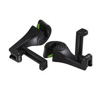 SHINEOFI 2 Piezas Soporte para teléfono móvil Multifuncional Asiento Manos Universal Gancho reposacabezas Coche Gancho del reposacabezas del Coche Colgador de Respaldo para Bolso Negro