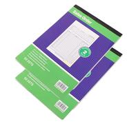 SHINEOFI 2 Piezas Talonarios de Recibos A5 para Pequeñas Empresas Copias Duplicadas, Bloc de Pedidos y Formularios de Factura Comercial Blanco, Resistentes Gestión de Órdenes de Trabajo