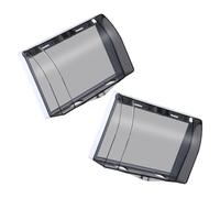 SHINEOFI 2 Piezas Tapa para Interruptor y Enchufe Tipo 86 Doble Negro | Protección Fiable de Doble Toma, Instalación Fácil, Plástico Negro, para Hogar y Baño