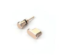 SHINEOFI 2 Piezas Tapones Antipolvo para Conector de Auriculares Micro USB Color Dorado Compatible con Edge Honor y Estuche de Almacenamiento