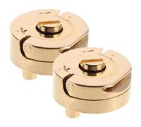 SHINEOFI 2 Piezas Tapones Válvula Recarga Encendedor Tapa Inferior Ajuste Gas para Antorchas y Cigarros Dorado Resistente Fugas Fácil Regulación Accesorio Reparación