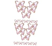 SHINEOFI 2 Series Colgante De - Colgante Rosa Amuletos De Abejas Para Hacer Joyas Burbuja Gemas De Adornos De Bricolaje Encanto Del Collar De Cristal Aleación 10 Piezas*2