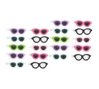 SHINEOFI 2 Series Colgante De Gafas De Moda De Simulación. Conformado Accesorio Colgantes Colgante De Gafas De Sol Adorno De Anteojos Hallazgos De Elaboración De Joyas Resina 10 Piezas*2