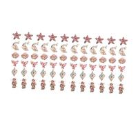 SHINEOFI 2 Series Encantos De Conchas Marinas Encantos Del Libro De Recuerdos Accesorios Para Álbumes De Recortes Tenedores Moviles Telefonos Pulseira Encantos Del Océano Resina 60 Piezas*2