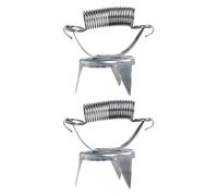 SHINEOFI 2 Unidades Pinzas de Acero Inoxidable Plata para Esmaltado de Cerámica Herramientas de Precisión para Sumergir y Esculpir, Compatibles Esmaltes Versátiles