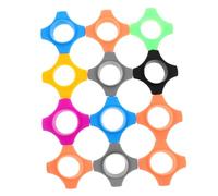 SHINEOFI 20 Anillos de Silicona para Protección de Micrófono Inalámbrico, Antideslizantes y Fáciles de Usar para Fiestas y Presentaciones en Escenario Color Aleatorio
