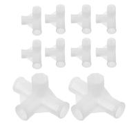 SHINEOFI 20 Conectores de Plástico para Armario Portátil, Unión en T de 16 Mm, Accesorios de Unión para Zapatero y Estantería Modular, Soporte Reforzado para Organización en Hogar