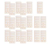 SHINEOFI 20 Hojas Etiquetas Adhesivas Impermeables y Resistentes al Aceite para Escritura a Mano, de Papel Rectangular Naranja, Ideales para Frascos de Especias y Contenedores de Baño en