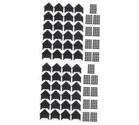 SHINEOFI 20 hojas Pegatinas Adhesivas para Fotos Esquinas Negras para Álbumes Diarios y Scrapbooking Montaje Fácil para Proteger Imágenes Marcos y Organizadores