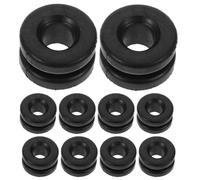 SHINEOFI 20 Piezas Almohadilla de Aislamiento para Capó Cojín de Capó de Goma Negro Absorción de Impactos y Reducción de Ruido Compartimento del Motor Vehículo