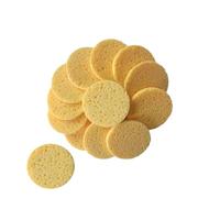 SHINEOFI 20 Piezas Almohadillas Desmaquillantes Redondas de Esponja de Celulosa para Limpieza Facial Diaria y Viaje, Limpieza Profunda de Porosidad, Material Tierno y Respetuoso la Piel