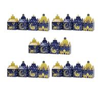 SHINEOFI 20 Piezas Caja de Obsequio para Eid Mubarak Cajas Pequeñas de Dulces para Fiesta Impresa para Galletas de Ramadán