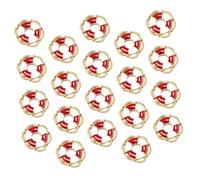 SHINEOFI 20 Piezas Colgante De Brazalete De Vida Tapones De Encanto Para Pulseras Collar Joyería Haciendo Colgantes Colgante Para Hacer Colgantes De De Vida Rojo