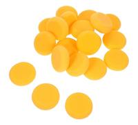 SHINEOFI 20 Piezas Esponjas de Celulosa Redondas para Limpieza Cocina y Baño Alta Absorción Reutilizables Diseño Ergonómico para Fregar Platos y Superficies Color Amarillo Intenso