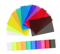 SHINEOFI 20 Piezas Filtros de Gel de Color Láminas Plásticas Transparente para Fotografía Filtros de Iluminación para Estudio