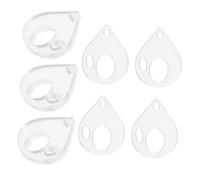 SHINEOFI 20 Piezas Organizador de Hilo para Bordar Porta Acrílico Transparente para Costura y Manualidades Soporte para Hilo de Cruz DIY Caja para Almacenamiento