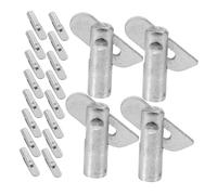 SHINEOFI 20 piezas Pasadores de Fijación para Andamios Pasador Abierto Galvanizado Resistente para Soporte Estante Accesorios Modulares para Obra y Construcción Instalación Rápida y