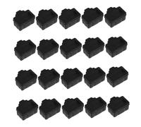 SHINEOFI 20 Piezas Tapones Antipolvo para Interfaces de Unidades Flexibles para de Routers y Ordenadores Cubiertas de Protección Negras