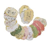 SHINEOFI 20 Piezas Tarjetas de Papel Diseño Vintage con Caligrafía China Inspiradora y Mensaje de Ánimo para Notas Personales y Felicitaciones
