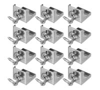 SHINEOFI 20 Unidades Accesorios para Cortinas de Ventanas de Acero Inoxidable Color Plata Diseño Elegante, Agarre Firme y Prevención de Deslizamiento Hogar