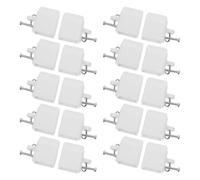 SHINEOFI 20 Unidades Accesorios y para Cortinas de Extremo Cortina para Riel Tapones Cuadrado Antiguo de Plástico para Sellado Guía