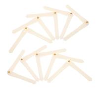 SHINEOFI 20 Unidades Bisagra de Modelo para Avión RC de Plástico Blanco Reparación Rápida y Mejor Respuesta, Adecuado para Aficionados y Vuelo al Aire Libre