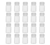 SHINEOFI 20 Unidades Botella Frasco de Reactivo de Boca Ancha de Muestreo con Cierre Hermético de Resistente y Seguro para Laboratorio para Muestras Científicas