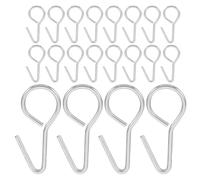 SHINEOFI 200 Ganchos Metálicos en Forma de S de 28 Mm para Fundas de Asiento de Coche, Accesorios para Autocaravanas y Remolques, Resistentes y Duraderos para Fijación Segura Interior